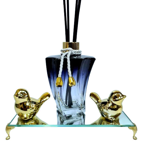 Aromatizador de Ambiente Elegance Preto Degradê e Dourado - Verona Decor