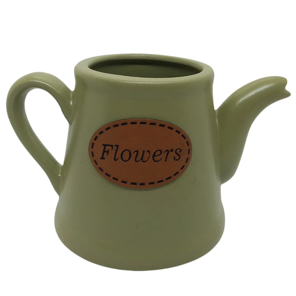 Vaso Decorativo em Formato de Bule Verde - Verona decor