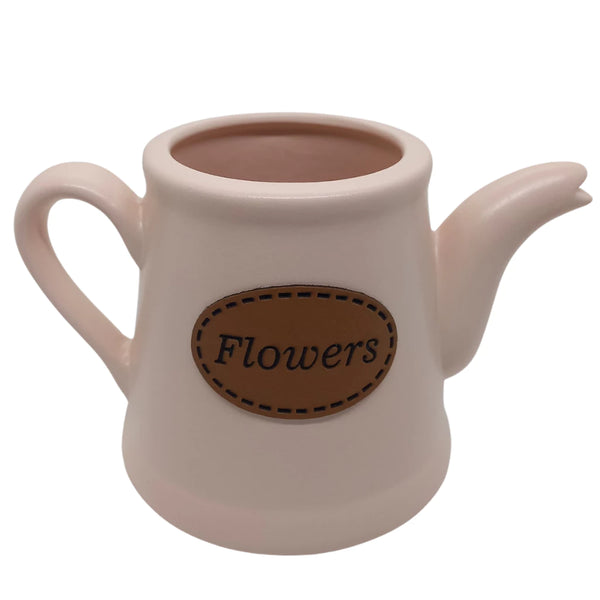 Vaso Decorativo em Formato de Bule Rosa - Verona decor