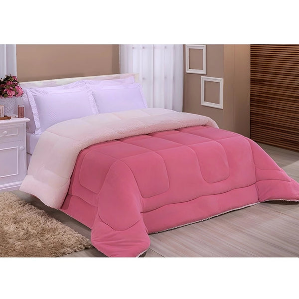 Edredom Queen Rosê 2,40m x 2,20m - Verona Decor