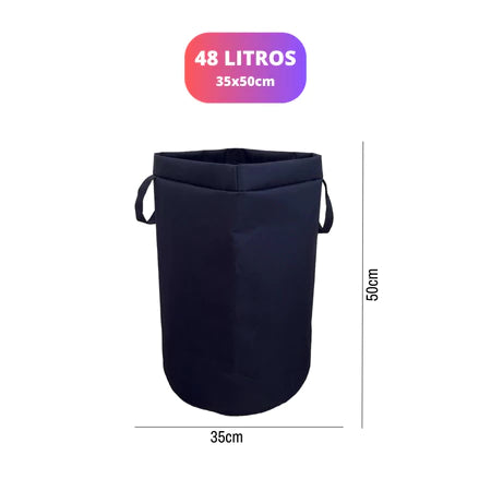 Cesto de Roupa Suja Dobrável 48L - Verona Decor