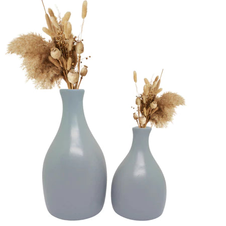 Vasos Decorativos em Cerâmica para Arranjos Azul - Verona Decor