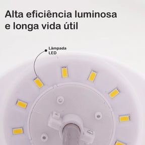 Abajur Retrátil Luz Neutra Ajustável Preto - Verona Decor - VERONA DECOR