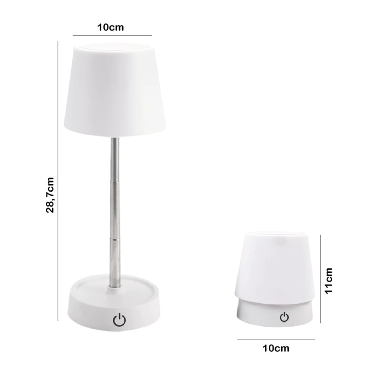 Abajur Retrátil Luz Neutra Ajustável Dourado - Verona Decor - VERONA DECOR