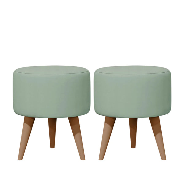 [PAGUE 1 LEVE 2] Puff Redondo Verde Menta - Verona Decor