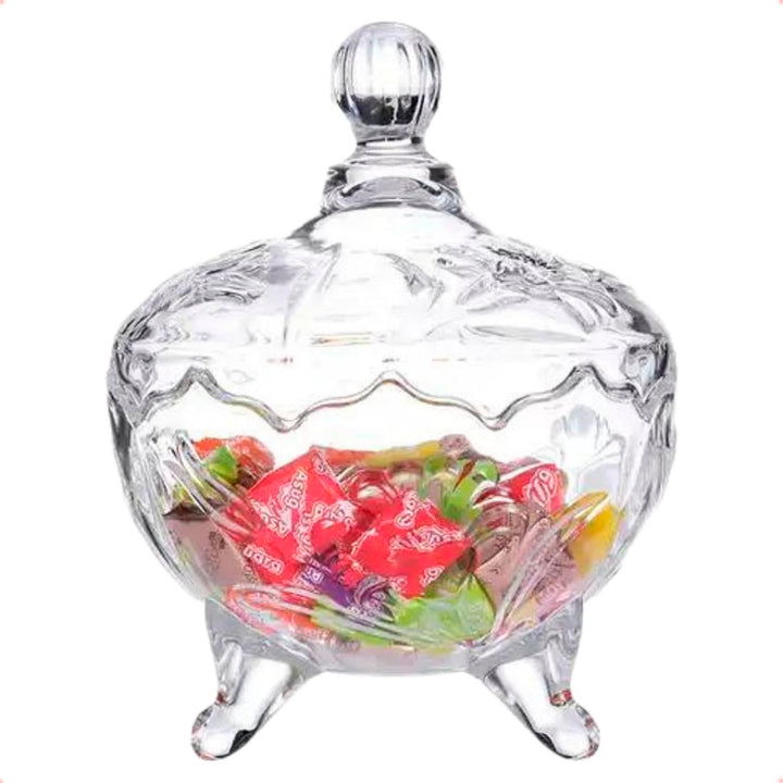 Bomboniere Vidro Luxo Decorativo 560ml - Verona Decor - VERONA DECOR