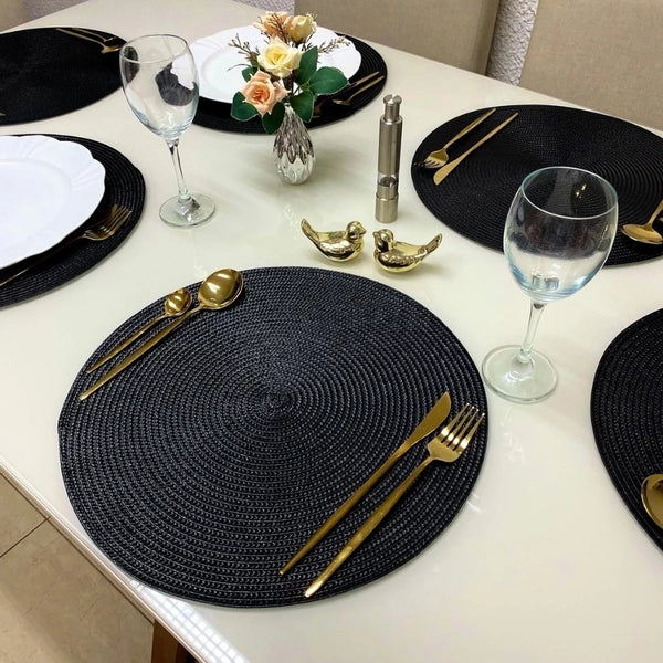 Jogo Americano Redondo 4 Peças – Verona Decor