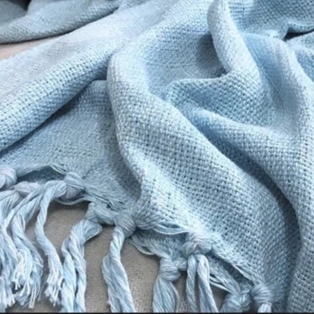 Manta De Sofá 2,40x1,80m Azul Bebê - Verona Decor