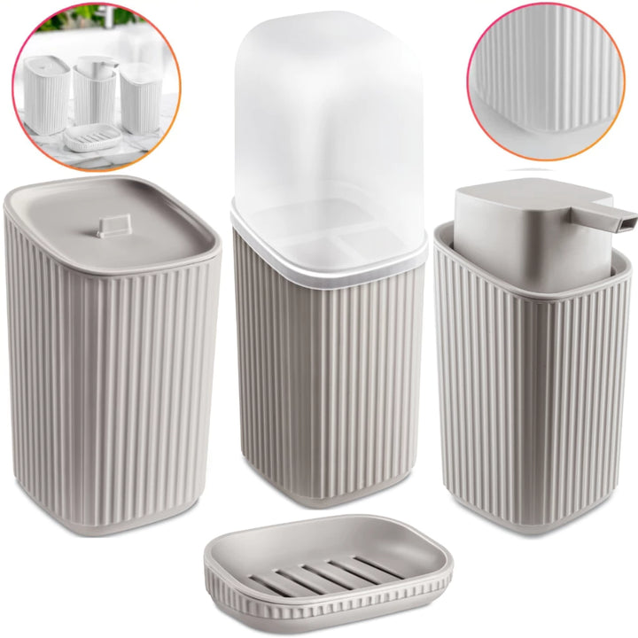 Porta Escovas de Dentes Kit Acessórios - Verona Decor - VERONA DECOR