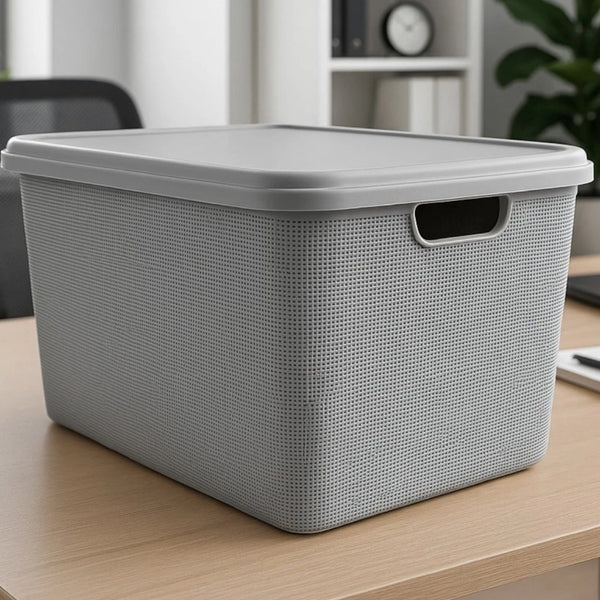 Caixa Organizadora com Tampa Grande 22 Litros – Verona Decor