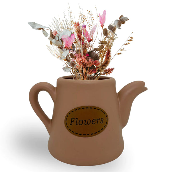 Vaso Decorativo em Formato de Bule Mocha - Verona decor