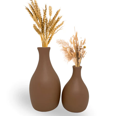 Vasos Decorativos em Cerâmica para Arranjos Mocha - Verona Decor