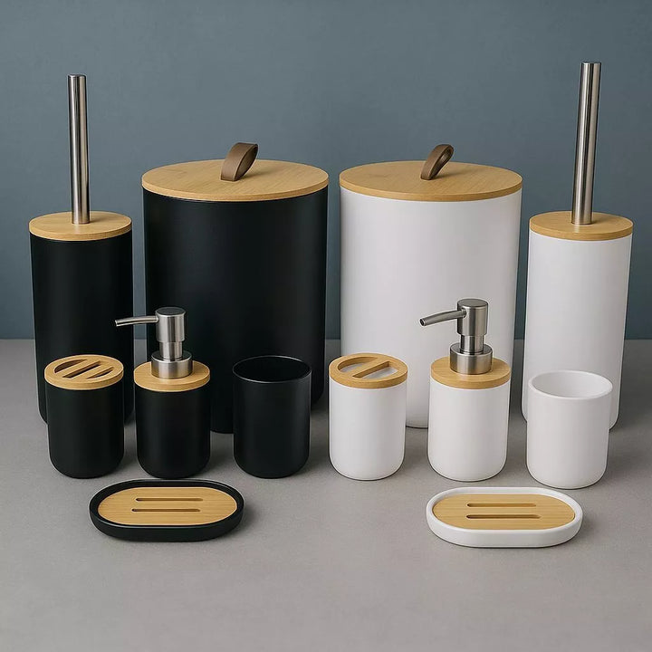 Conjunto para Banheiro 6 PEÇAS - BambuLux - Verona Decor - VERONA DECOR