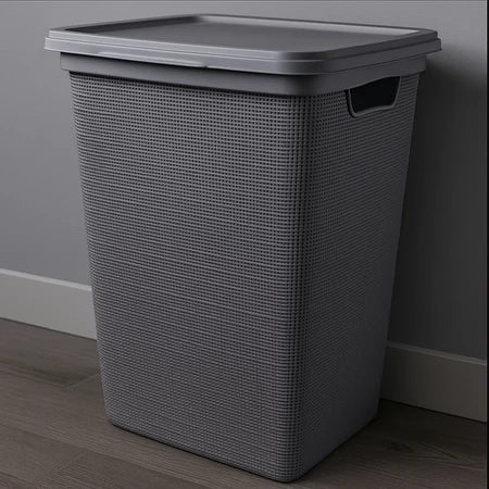Cesto de Roupas 45L com Tampa - Verona Decor - VERONA DECOR