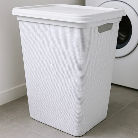 Cesto de Roupas 45L com Tampa - Verona Decor - VERONA DECOR