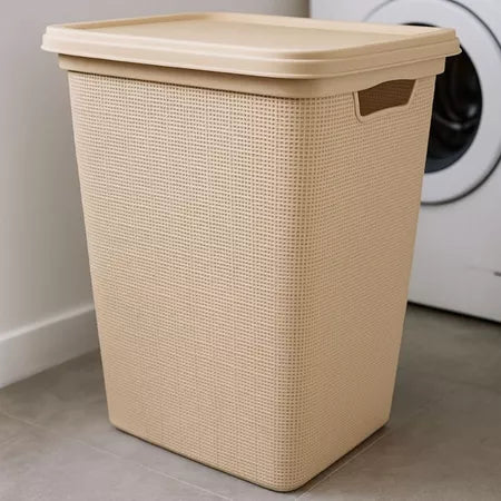 Cesto de Roupas 45L com Tampa - Verona Decor - VERONA DECOR