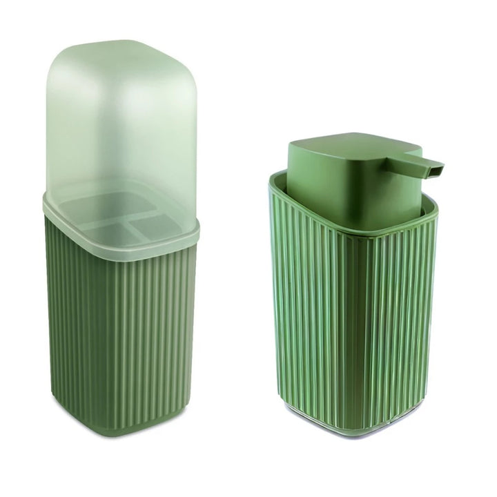 Kit Porta Escova de Dente + Saboneteira liquida - Verona Decor - VERONA DECOR