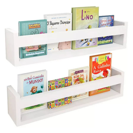 Prateleiras de Parede em U Branco - Verona Decor