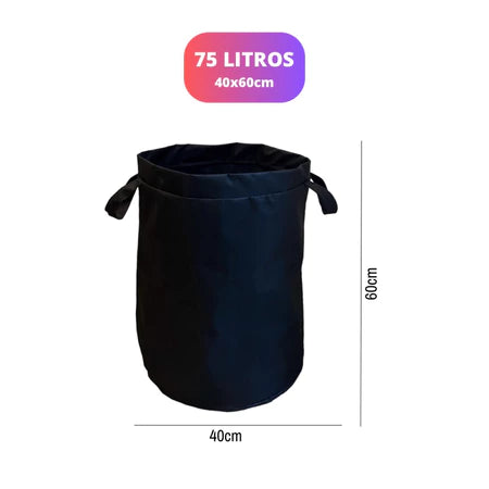 Cesto de Roupa Suja Dobrável 75L - Verona Decor