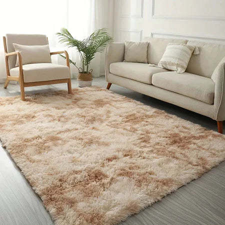 Tapete Para Sala 1,50 x 1,00 Bege Mesclado - Verona Decor