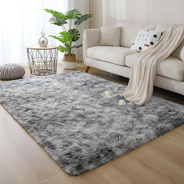 Tapete Para Sala 1,50 x 1,00 Cinza Mesclado - Verona Decor