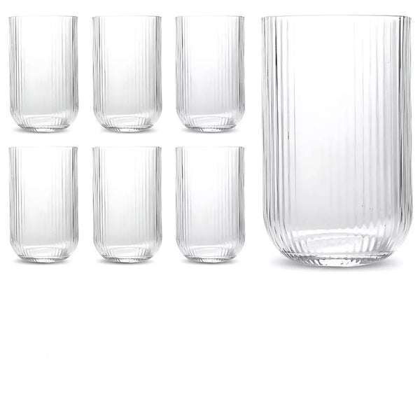 Jogo de Copos Clear 420ml 12 Peças - Verona Decor