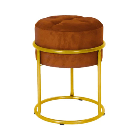 Puff Para Sala Luxo Terracota - Verona Decor