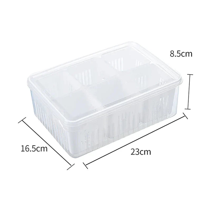 Caixa Organizadora Plástica com 6 Divisórias - Verona Decor - VERONA DECOR