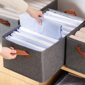 Kit com 3 Caixas Multiuso Organizadoras Dobráveis para Armários - Verona Decor - VERONA DECOR
