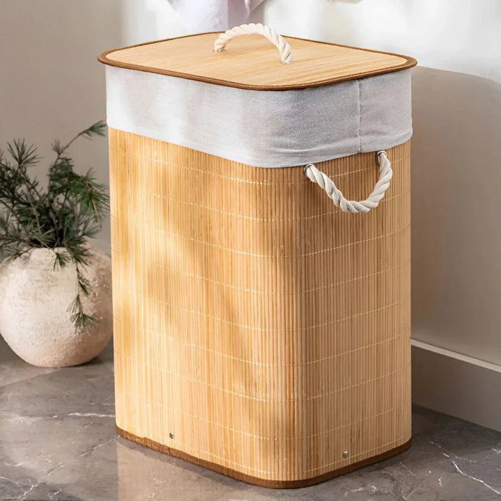 Cesto de Roupa Suja BambooLux - Verona Decor - VERONA DECOR