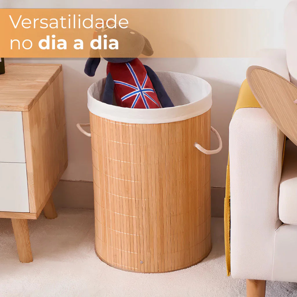 Cesto de Roupas CircleBambu - Verona Decor - VERONA DECOR