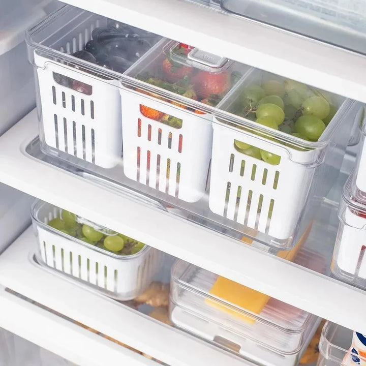 Organizador ClearFresh 5L – Kit com 3 Cestos Naturais - Verona Decor - VERONA DECOR