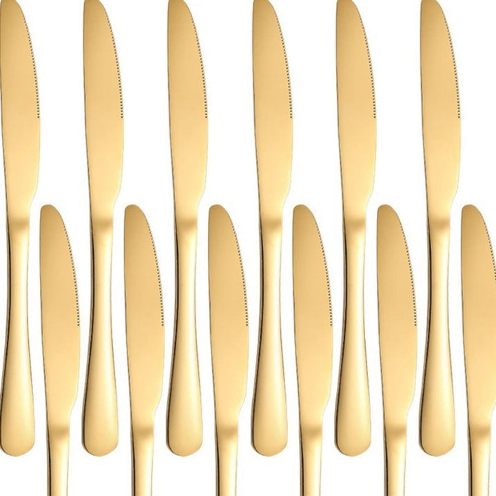 Conjunto 18 Peças Talheres Ouro De Aço Inox - Verona Decor - VERONA DECOR