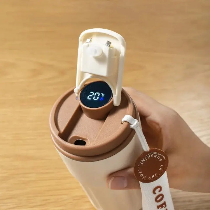 Copo Térmico Digital Com Sensor de Temperatura 420ml - Verona Decor - VERONA DECOR