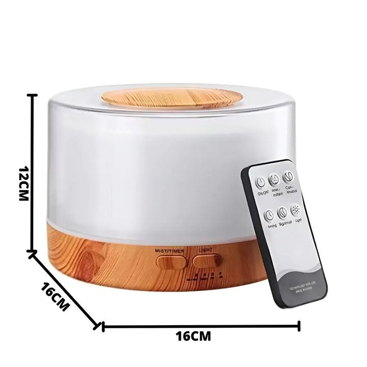 Difusor de Aromas AirGlow – Umidificador Ultrassônico 500ml - Verona Decor - VERONA DECOR