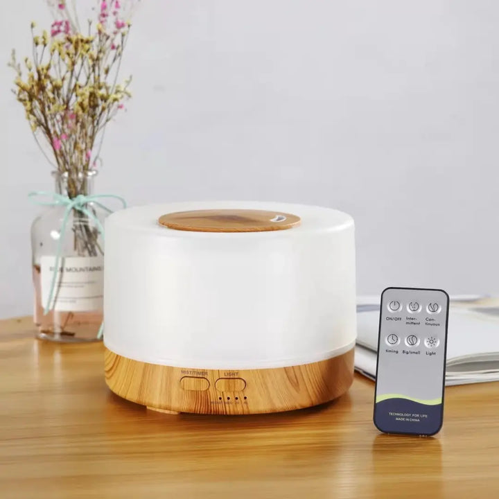 Difusor de Aromas AirGlow – Umidificador Ultrassônico 500ml - Verona Decor - VERONA DECOR