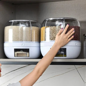 Dispenser de Cereais Giratório com 6 Divisórias - Verona Decor - VERONA DECOR