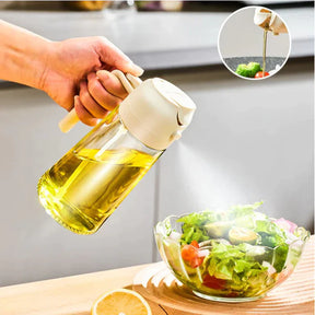 Spray Borrifador para Azeite e Óleo Antirrespingo - Porta Azeite de Vidro 470ml - Verona Decor - VERONA DECOR