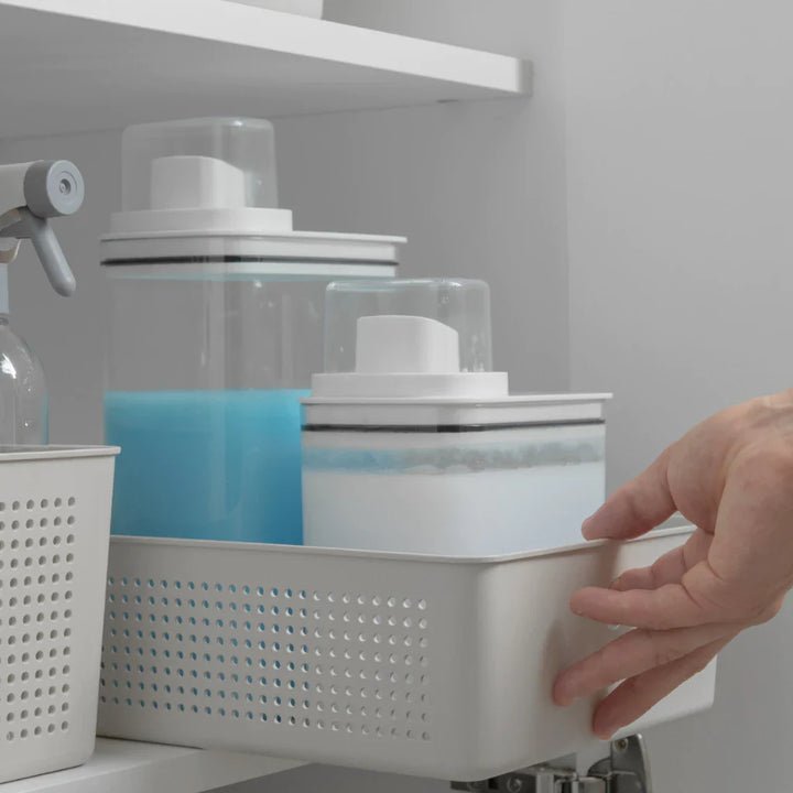 Kit 2 Dispenser Flow 1,5L e 2,3L Hermético Copo Medidor - VERONA DECOR