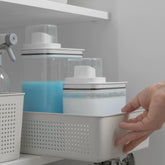 Kit 2 Dispenser Flow 1,5L e 2,3L Hermético Copo Medidor - VERONA DECOR
