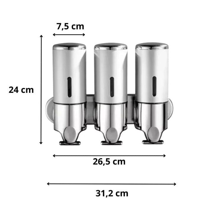 Dispenser Manual Para Sabonete Líquido e Shampoo - Verona Decor - VERONA DECOR