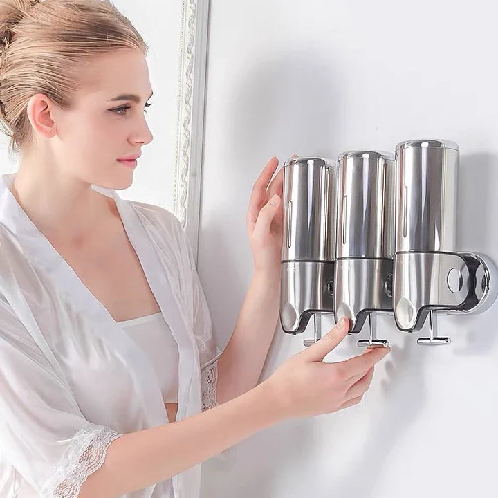 Dispenser Manual Para Sabonete Líquido e Shampoo - Verona Decor - VERONA DECOR