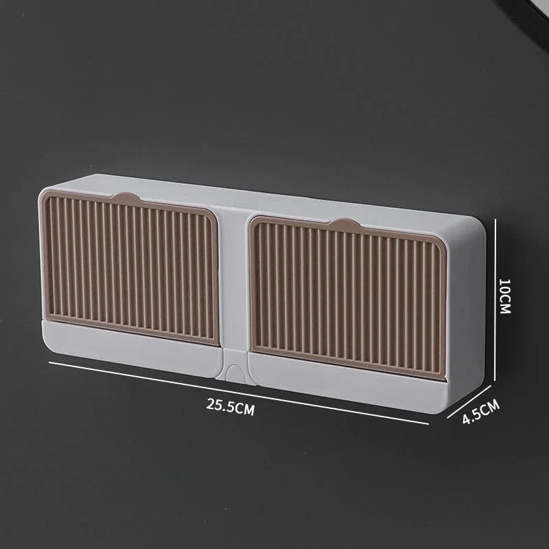 Saboneteira Suporte para Parede com Fixação Adesiva – Porta Sabonete Prático e Sem Perfuração - Verona Decor - VERONA DECOR