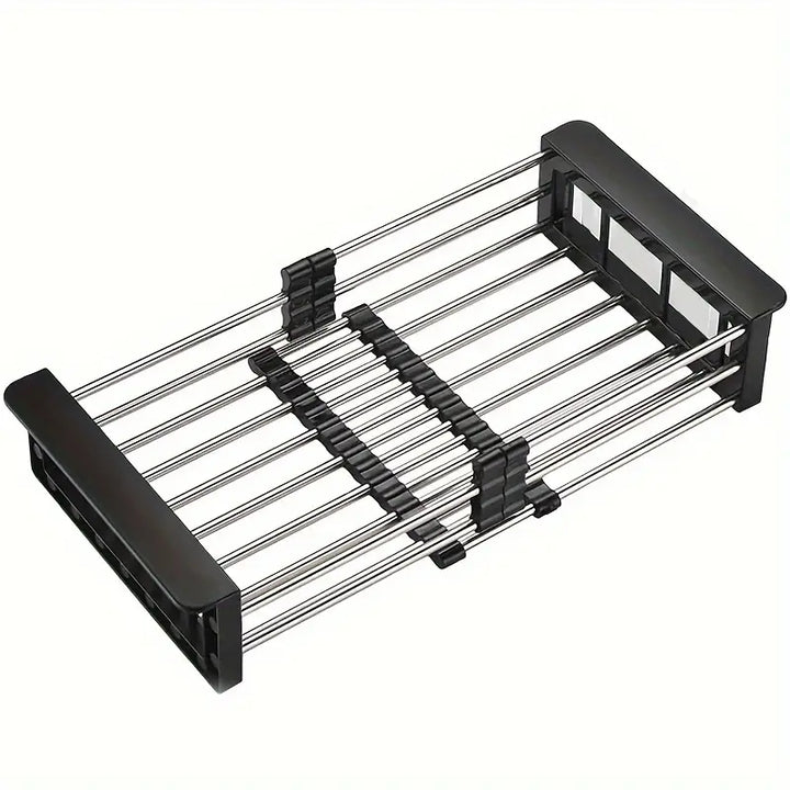 Escorredor de Pia em Inox Ajustável Multiuso -  Verona Decor - VERONA DECOR