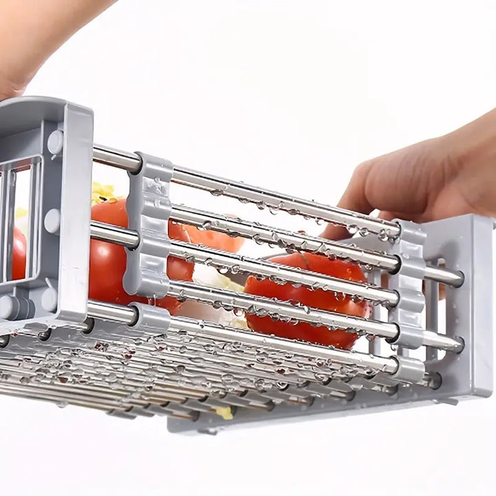 Escorredor de Pia em Inox Ajustável Multiuso -  Verona Decor - VERONA DECOR