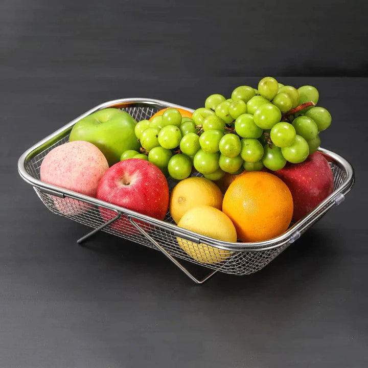 Escorredor De Pia Aluminio Ajustável Multiuso Alças Retráteis - VERONA DECOR