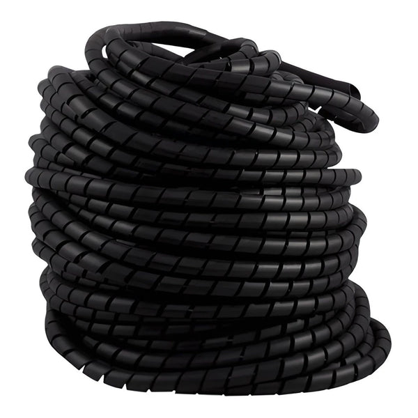 Organizador de Cabos Espiral Preto - Verona Decor