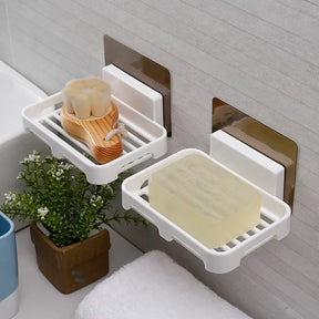 Kit 3 Suporte Saboneteira Auto-Adesivo Para Parede - VERONA DECOR