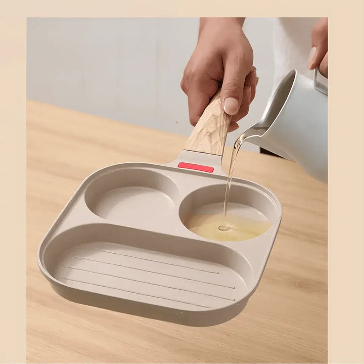 Frigideira Multifuncional 4 em 1 Antiaderente com Alça de Madeira - Verona Decor - VERONA DECOR