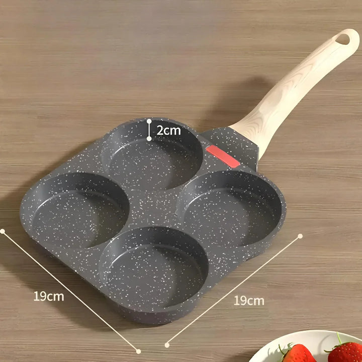 Frigideira Multifuncional 4 em 1 Antiaderente com Alça de Madeira - Verona Decor - VERONA DECOR